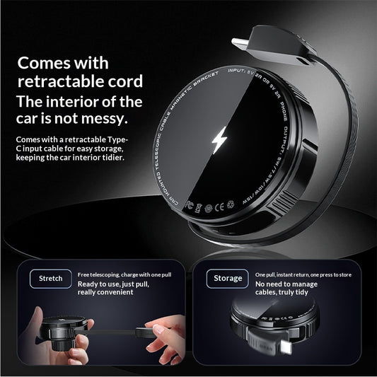 Magnetic Car Vent Mount Wireless Charging Phone Holder